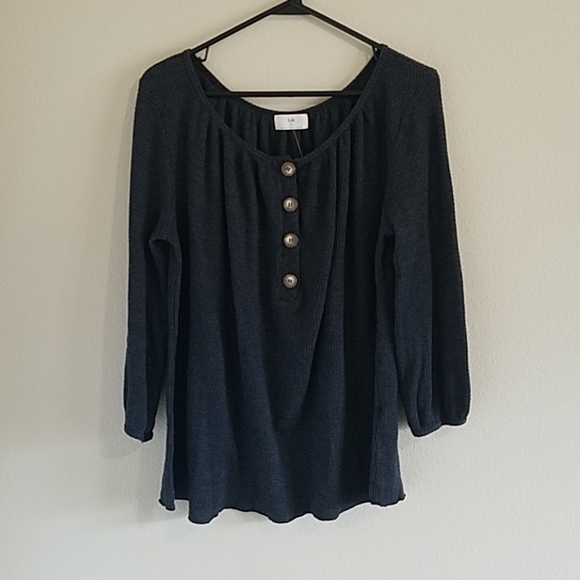 NWT Anthropologie | t.la Ithica Henley Top - Picture 7 of 8